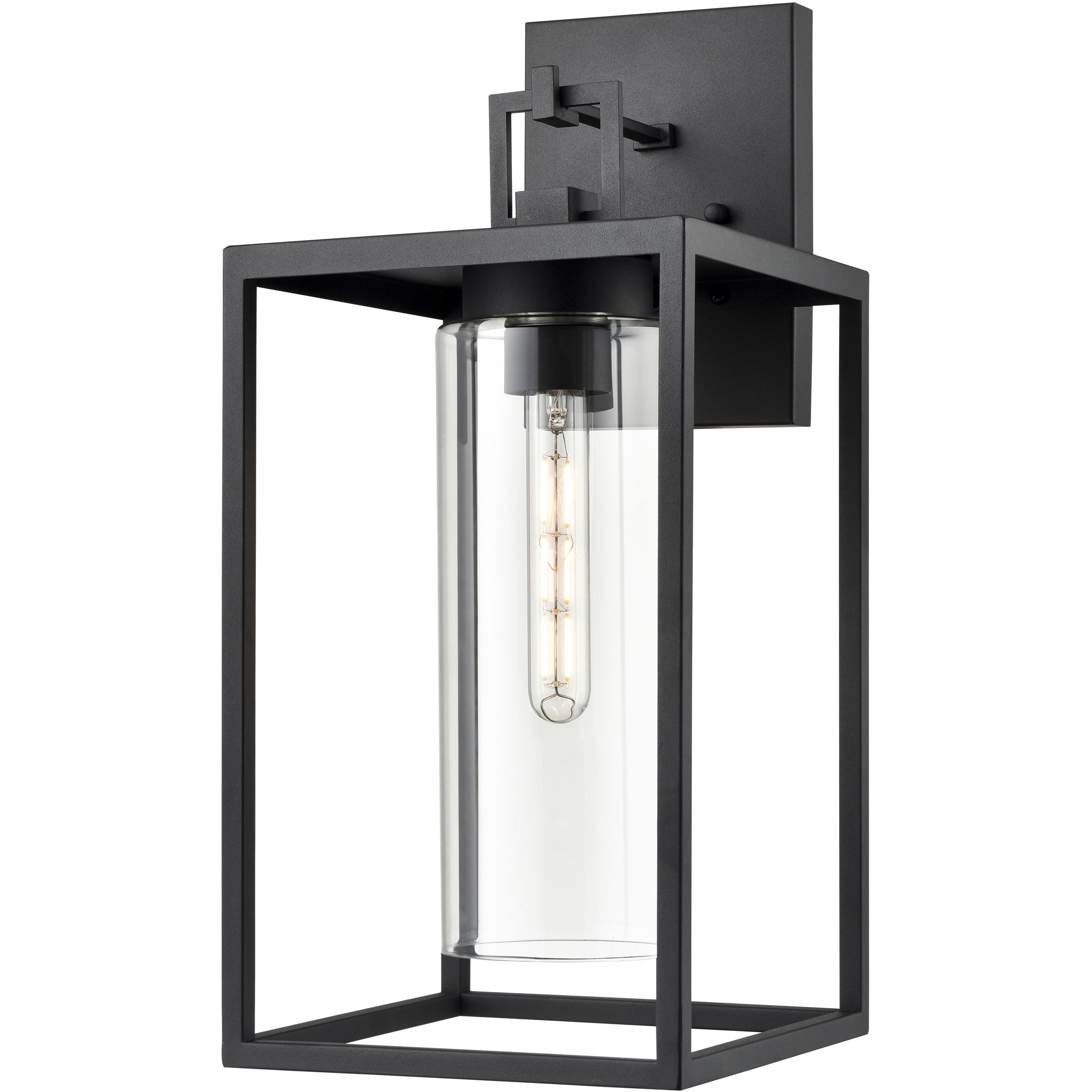 Ellway 1 Light 20 inch Textured Black Outdoor Wall Sconce